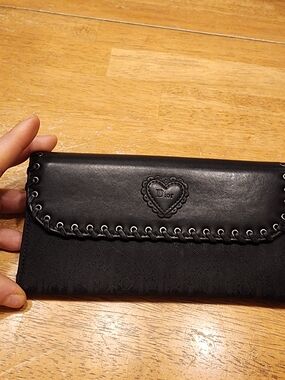 Dior Black Women's Flap Wallet Clutch